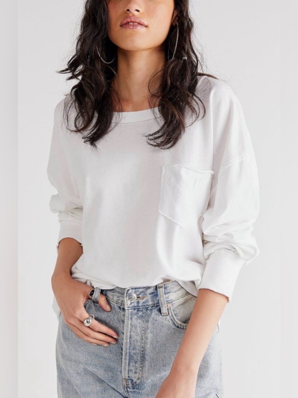 NWT We The Free Fade Into You Tee in Ivory, size M